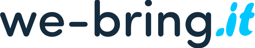 Logo domeny internetowej we-bring.it